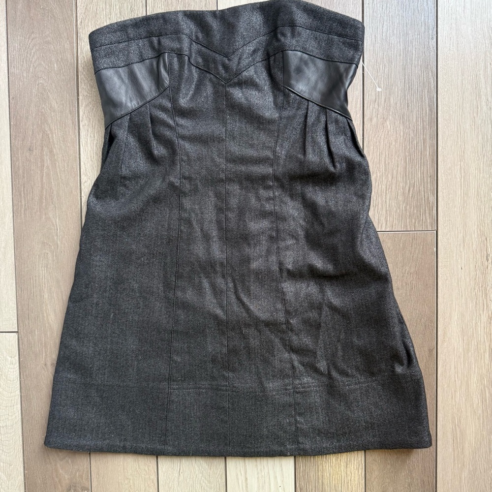 Bebe Black Strapless Sheath Dress Cocktail